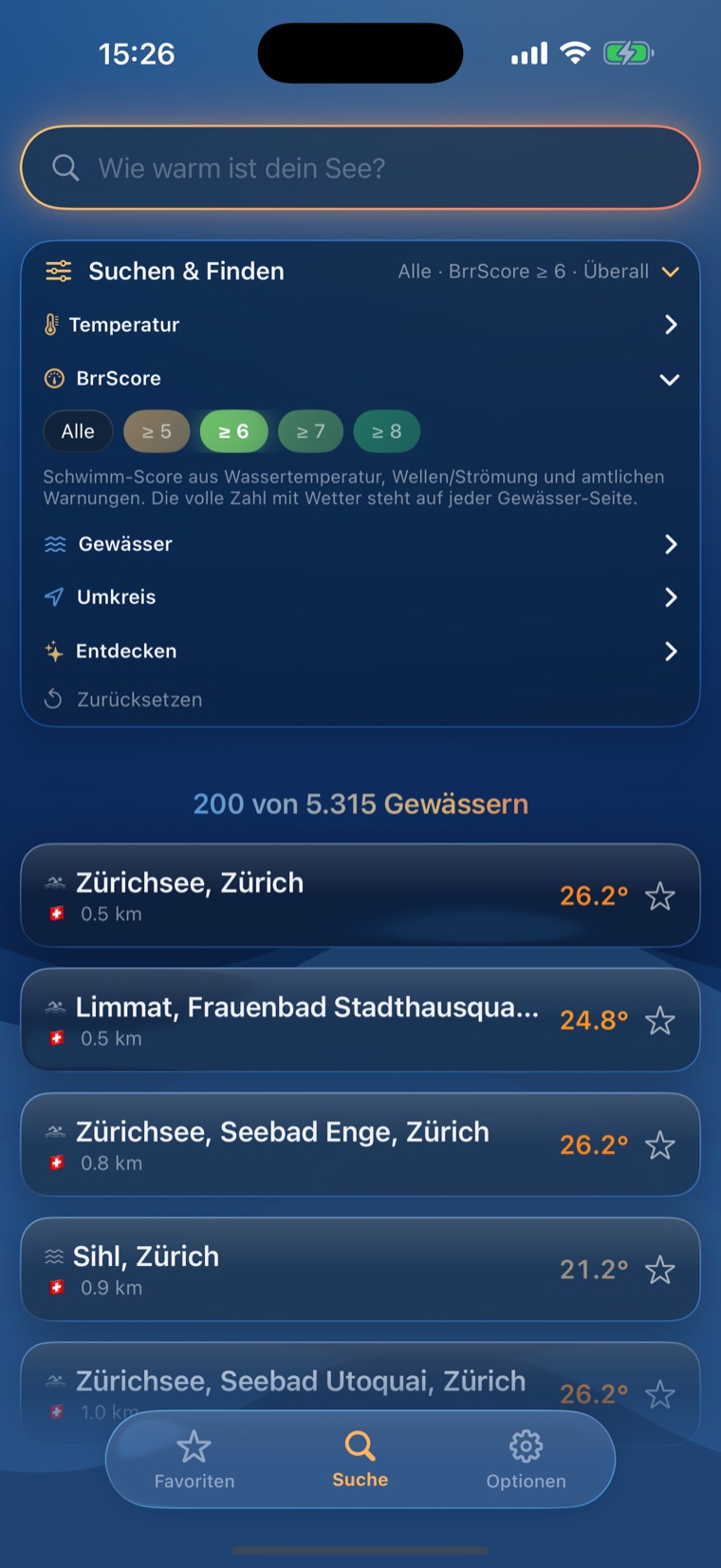 BrrChecker BrrScore-Suchfilter