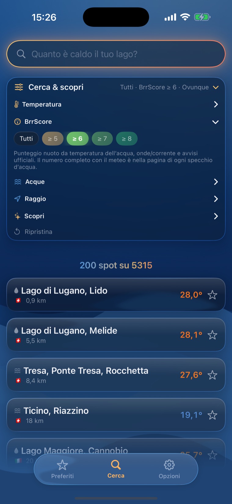 BrrChecker filtro di ricerca BrrScore